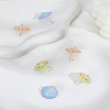 6Pcs 3 Colors Acrylic Pendants OACR-LP0001-07-1