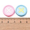 Two Tone Baking Paint Acrylic Beads AC-CBA46F7-02-2
