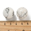 Natural Howlite Round Ball Figurines Statues for Home Office Desktop Decoration G-P532-02A-27-3
