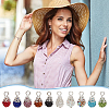 Handmade Polymer Clay Glass Rhinestone Pendants PALLOY-PH01693-6