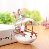 Transparent Plastic Fillable Ball Pendants Decorations XMAS-PW0002-02A-10-1