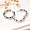 304 Stainless Steel Hoop Earrings for Women EJEW-M068-15I-P-1