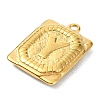 Ion Plating(IP) 304 Stainless Steel Pendants STAS-U033-01G-Y-2