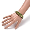 5Pcs 5 Style Natural Indian Agate & Synthetic Hematite & Glass Sead Beads Stretch Bracelets Set BJEW-JB07670-04-3