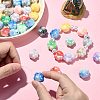 100Pcs UV Plating Acrylic Beads PACR-CJ0001-20-4
