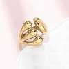 304 Stainless Steel Cuff Rings RJEW-P177-01E-G-2