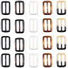 20Pcs Resin Tri-Glide Adjuster Buckles FIND-GF0008-12C-6