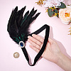 Elastic Feather Headbands OHAR-WH0036-02B-3