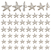60Pcs 2 Styles 1-Hole Alloy Shank Buttons BUTT-PH0001-79P-1