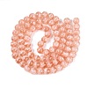 Transparent Half Spray Painted Glass Beads Strands LS-GLAA-Q110-02A-06-2