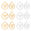 Unicraftale 12Pcs 2 Colors 201 Stainless Steel Pendants STAS-UN0033-96-1