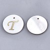 Natural Freshwater Shell Pendants SHEL-N027-04T-1