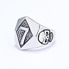 Punk Style 316L Stainless Steel Finger Rings for Men FS-WG96F45-01-2