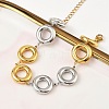 Two Tone 304 Stainless Steel Dual-Tone Orbit Chain Bracelets for Women BJEW-A169-14GP-2