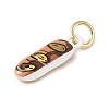 Baking Paint Brass Pendants KK-C171-01A-2