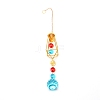 Colorful Glass Hanging Crystal Pendant Ornament HJEW-TAC0012-19-1