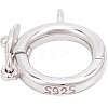 4Pcs 925 Sterling Silver Twister Clasps STER-BBC0009-18-7