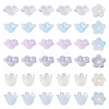 180Pcs 6 Styles Acrylic Bead Caps OACR-TA0004-44-3