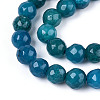 Dyed Natural White Jade Beads Strands G-T139-6mm-60-21-3