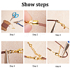 BENECREAT Braided Cord Bracelet Making Finding Kit DIY-BC0006-32-4