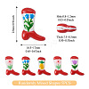 5Pcs Boot Baking Paint Glass Enamel  Beads LAMP-TADJ0001-08-4