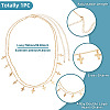 1Pc Alloy Double Layer Cross Charm Waist Chains AJEW-TA0002-20-4
