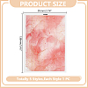 5Pcs 5 Colors Polymer Clay Earrings Water Transfer Paper DIY-HY0003-22A-3