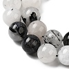 Natural Black Rutilated Quartz Beads Strands G-D295-6mm-4