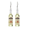 Wine Bottle Resin Dangle Earrings EJEW-JE05878-01-1