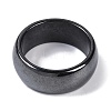 Magnetic Synthetic Hematite Finger Ring RJEW-A047-02E-2