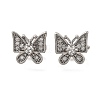 Brass Micro Pave Clear Cubic Zirconia Slide Charms KK-Z126-20P-1