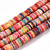 Handmade Polymer Clay Beads Strand CLAY-T018-04D-1