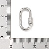 Brass Micro Pave Clear Cubic Zirconia Keychain Rings KK-M293-49P-3