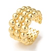 Rack Plating Brass Open Cuff Rings for Women RJEW-M162-11G-1