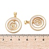 Brass Micro Pave Cubic Zirconia Pendants KK-U070-02E-G-3