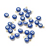 304 Stainless Steel Evil Eye Enamel Charms STAS-G302-03G-03-3