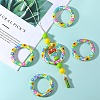5Pcs Ring Food Grade Eco-Friendly Silicone Beads JX893M-7