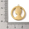 304 Stainless Steel Pendants STAS-L022-315G-3