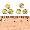 Brass Rhinestone Spacer Beads RB-A014-Z8mm-28G-4
