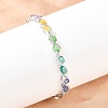 Platinum Tone Brass Micro Pave Cubic Zirconia Tennis Bracelets BJEW-B160-04P-01-1