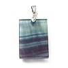 Natural Fluorite Pendants G-P487-05P-3