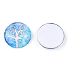 Half Round/Dome Tree Pattern Glass Flatback Cabochons for DIY Projects LS-GGLA-Q037-25mm-M28-08-2