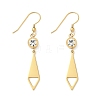 304 Stainless Steel Tie Dangle Earrings EJEW-Z129-19G-4