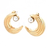 304 Stainless Steel Stud Earrings for Women EJEW-F420-02G-4