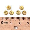 Brass Rhinestone Spacer Beads RB-A014-L5mm-01G-3
