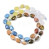 Natural Crazy Agate & Unakite & Quartz Crystal & Synthetic Blue Lace Agate & Lemon Jade Beads Strands G-Z135-A03-4