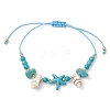 3Pcs 3 Styles Adjustable Braided Beads Bracelets Sets for Women BJEW-JB11164-4