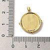 Brass Micro Pave Cubic Zirconia  Pendants KK-U027-19G-3