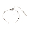 Handmade Brass Satellite Chain Bracelets Making Accessories X-AJEW-JB01025-01-1