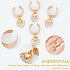 304 Stainless Steel Open Cuff Rings RJEW-UN00016-4